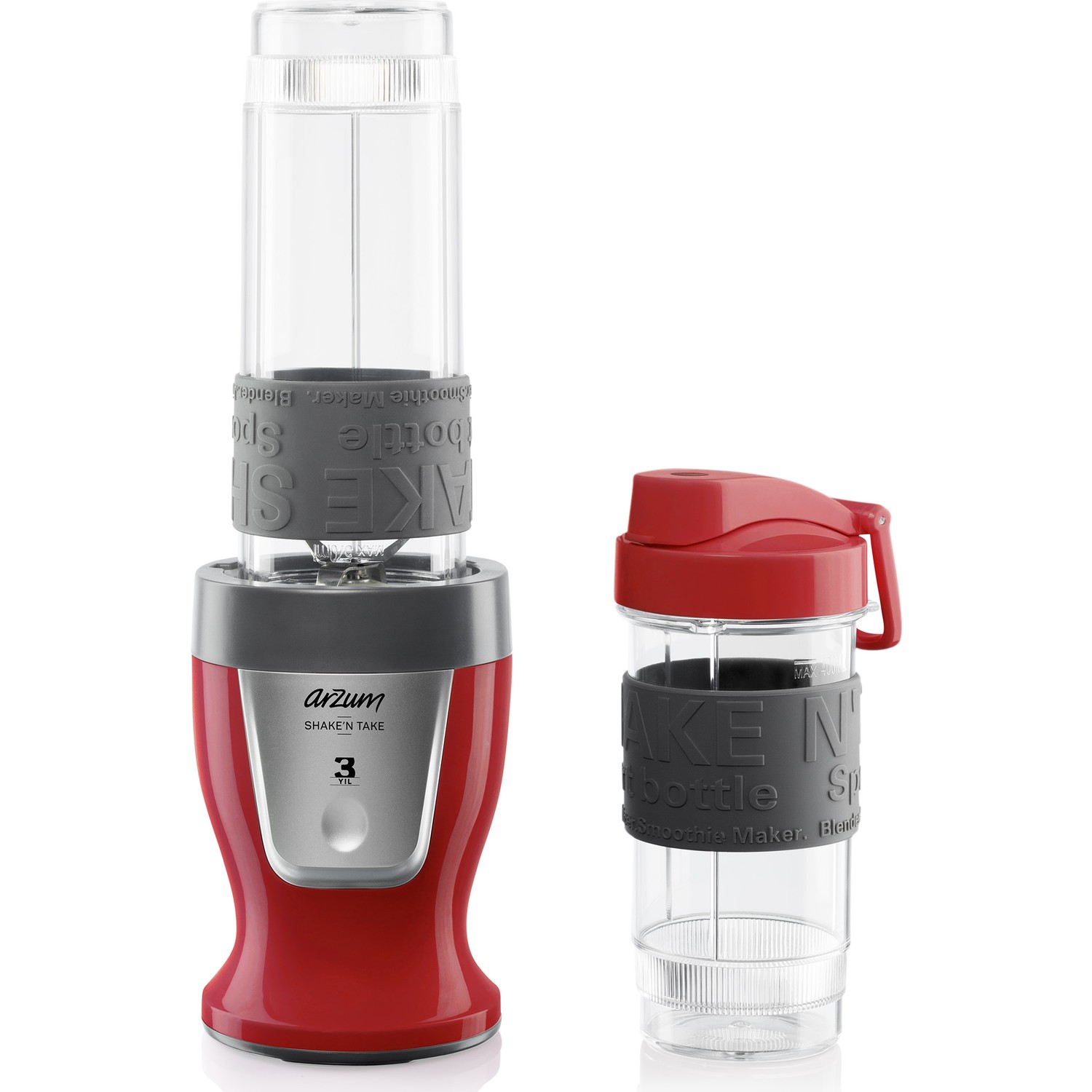 Arzum AR-1032 Shaken Take Kişisel Blender Kırmızı 